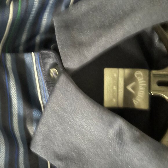 BNWT CALLAWAY Short Sleeve Performance Polo in blue striped (M) - Picture 2 of 5